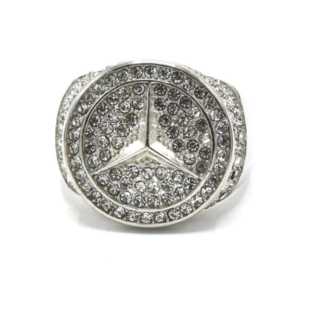 Stainless Steel Mercedes Benz Men Ring